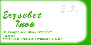 erzsebet knop business card
